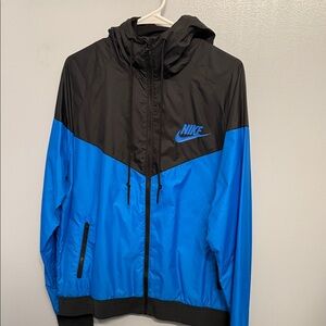 Nike Men's Black and Blue Windbreaker